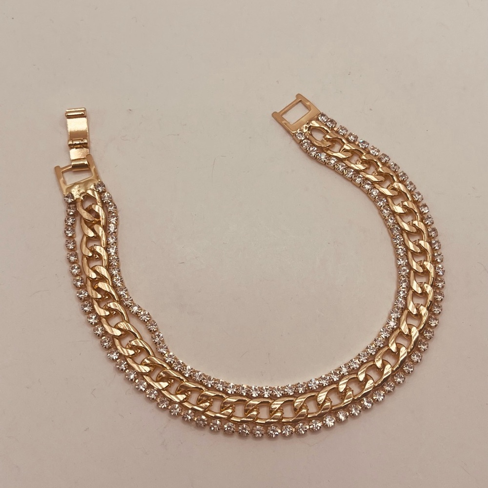 Bracelet for women imitation diamond design - Picture 3 of 5